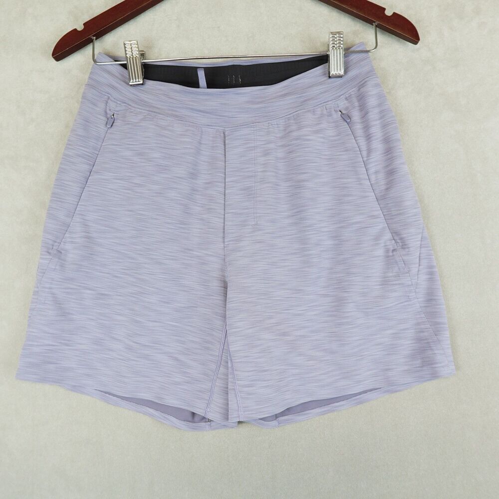 Lululemon Balancer Short 6" *Everlux Peri Purple Mens Size Small Zip Pockets